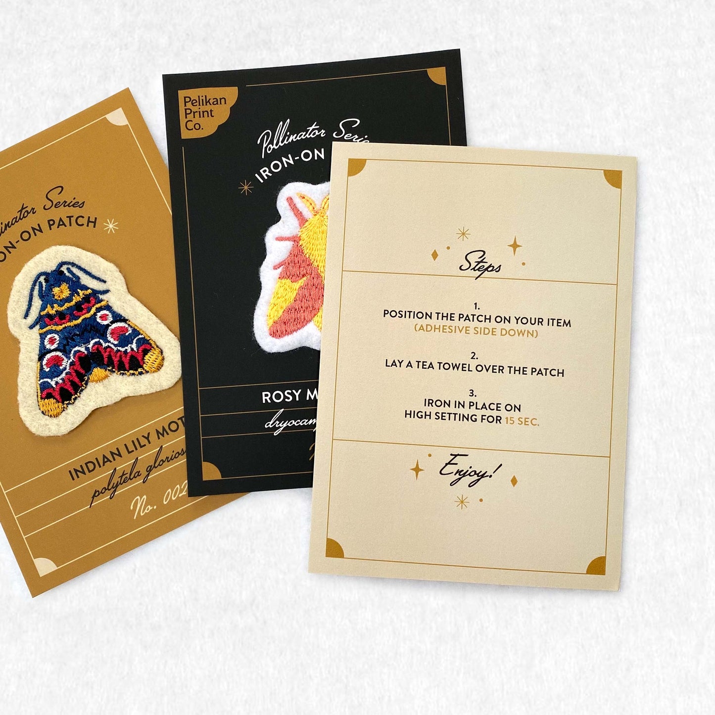 Rosy Maple Moth - Embroidered Patch