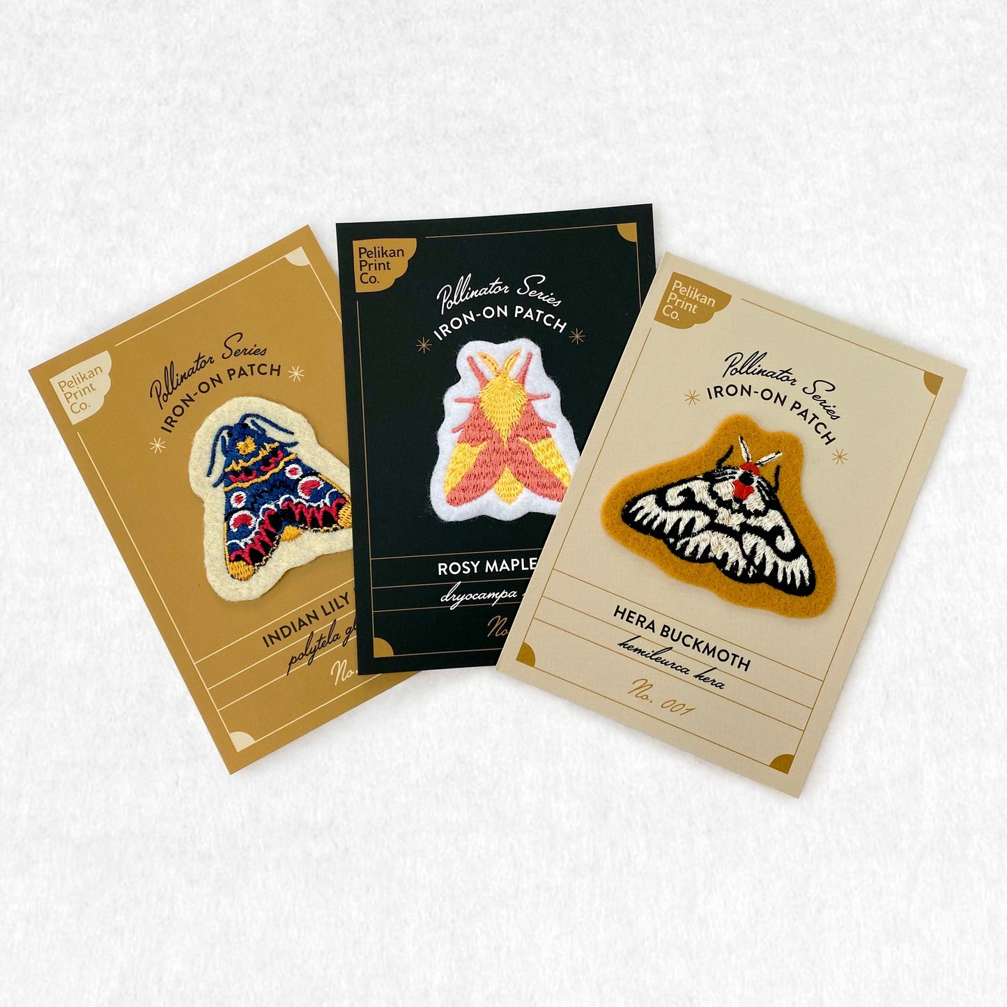 Rosy Maple Moth - Embroidered Patch