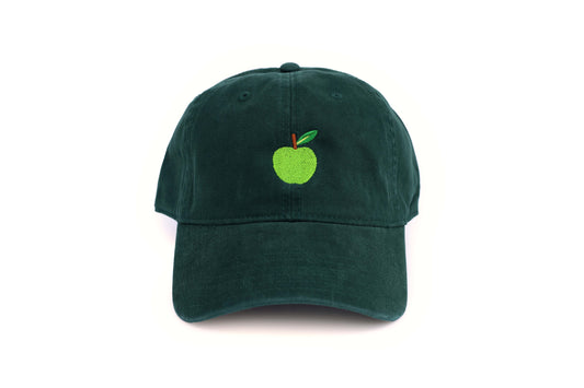 Apple Embroidered Hat - Green