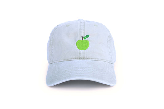 Apple Embroidered Hat - Stone Gray