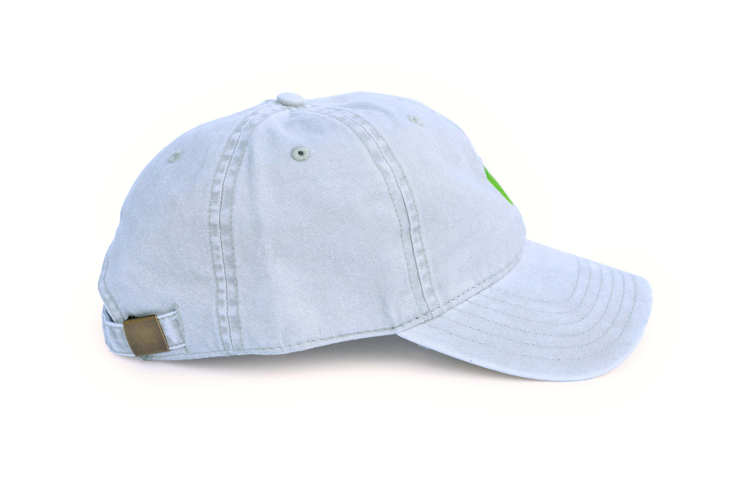 Apple Embroidered Hat - Stone Gray