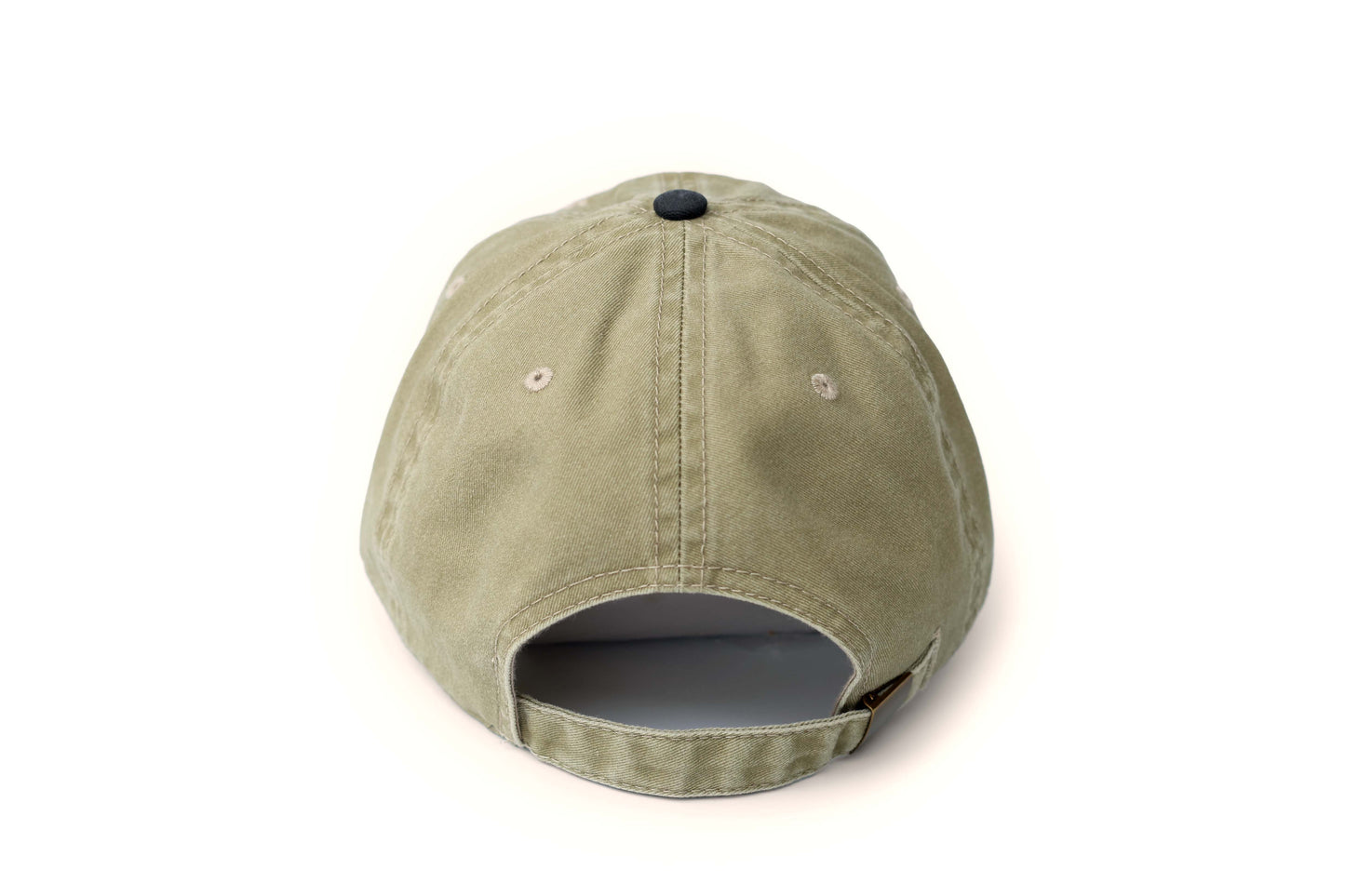 Bat Embroidered Hat - Vintage Black and Tan