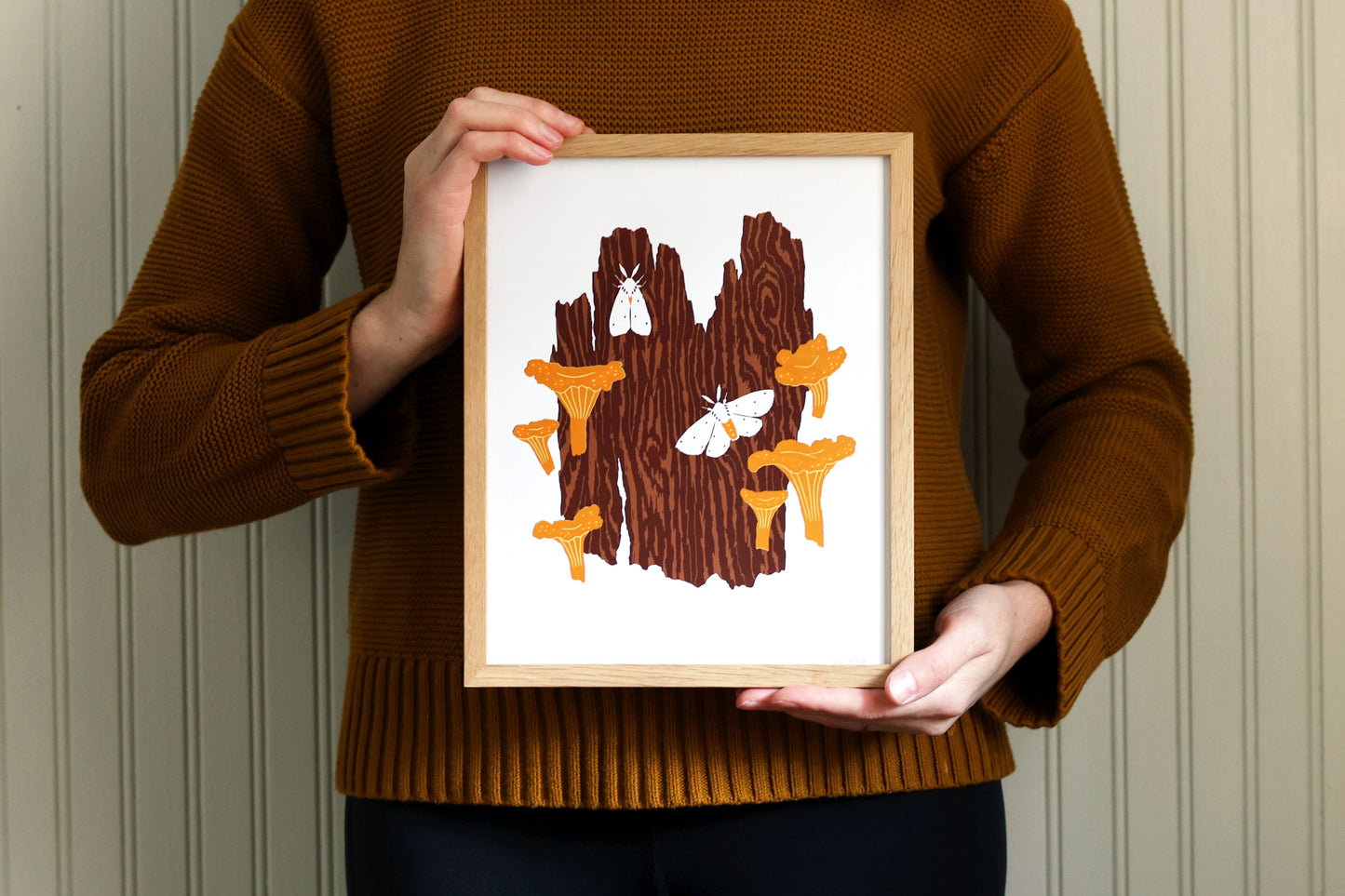 Chanterelle Harvest - Handmade Print
