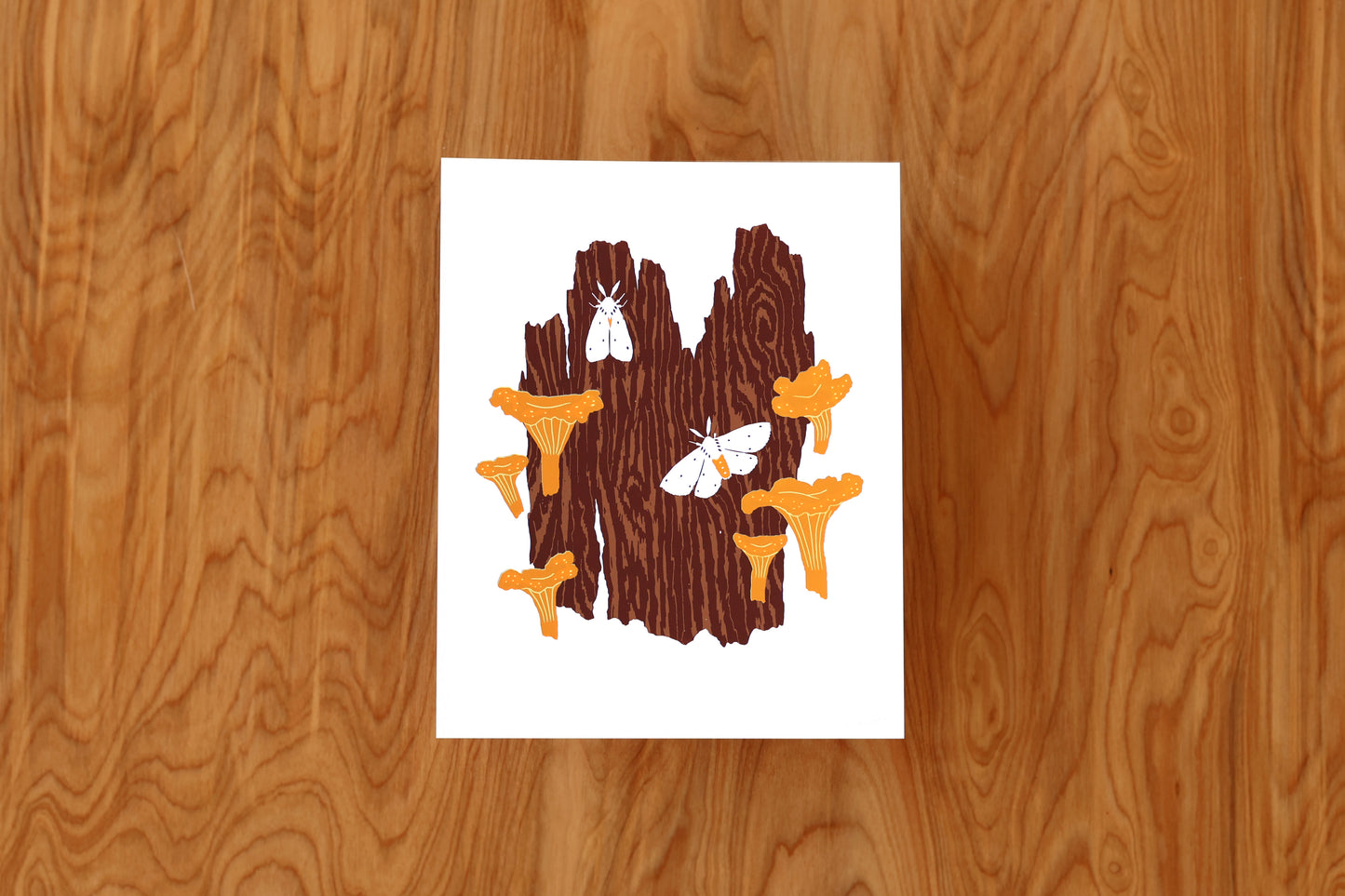 Chanterelle Harvest - Handmade Print