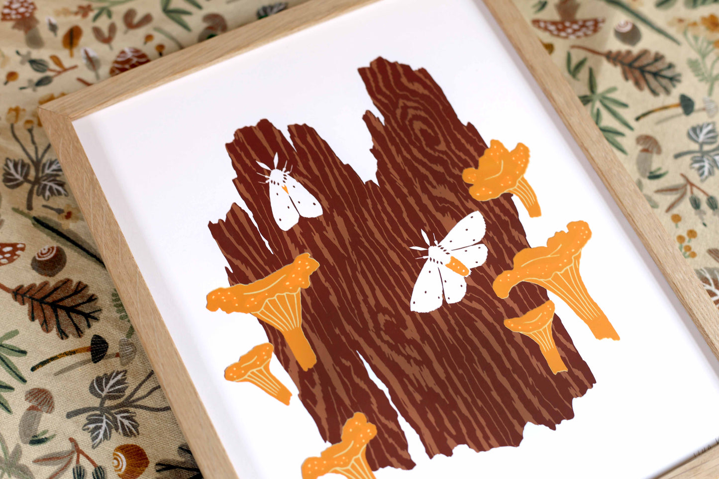 Chanterelle Harvest - Handmade Print