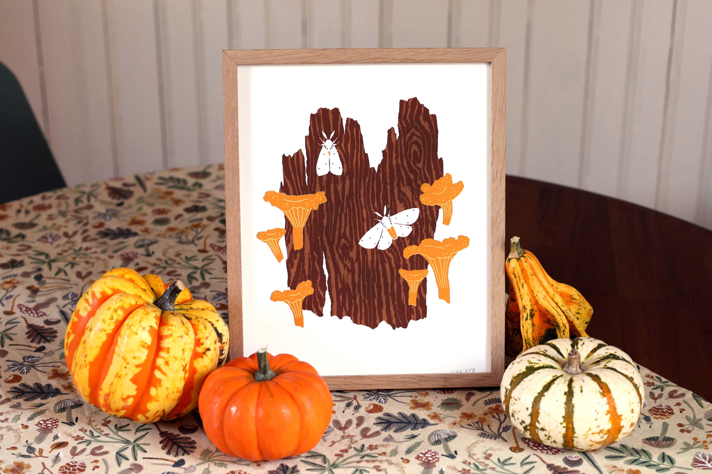 Chanterelle Harvest - Handmade Print