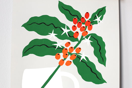 Coffee Cherries - Handmade Print