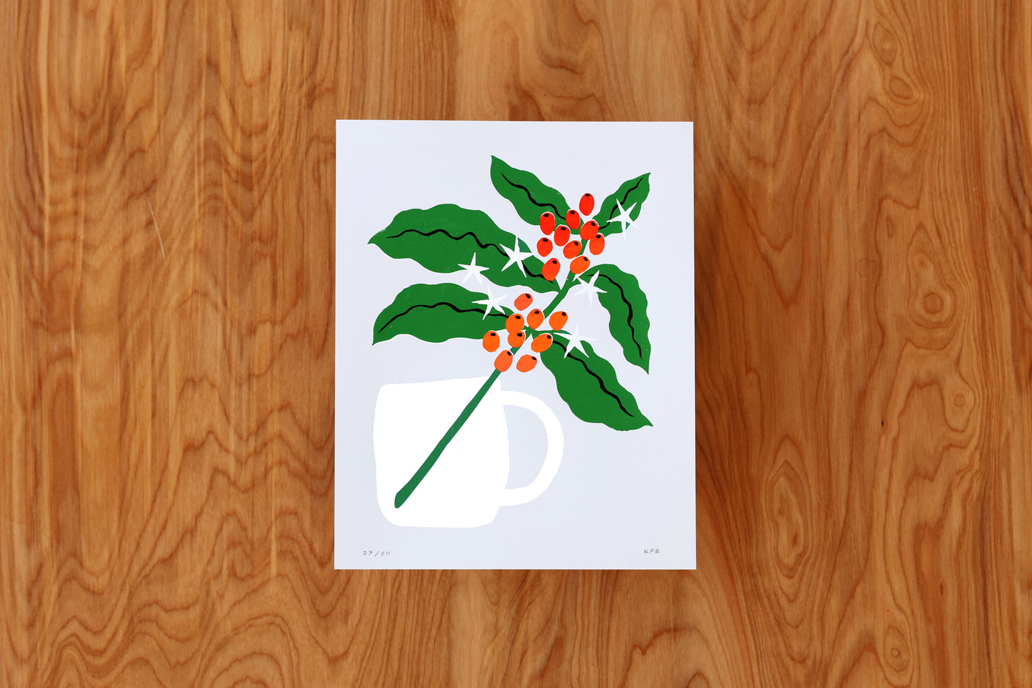 Coffee Cherries - Handmade Print