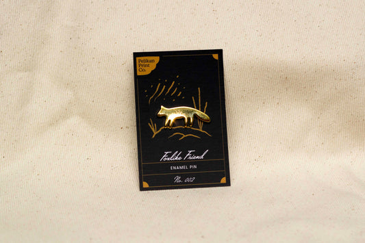 Foxlike Friend Pin
