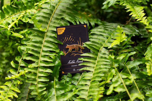 Foxlike Friend Pin