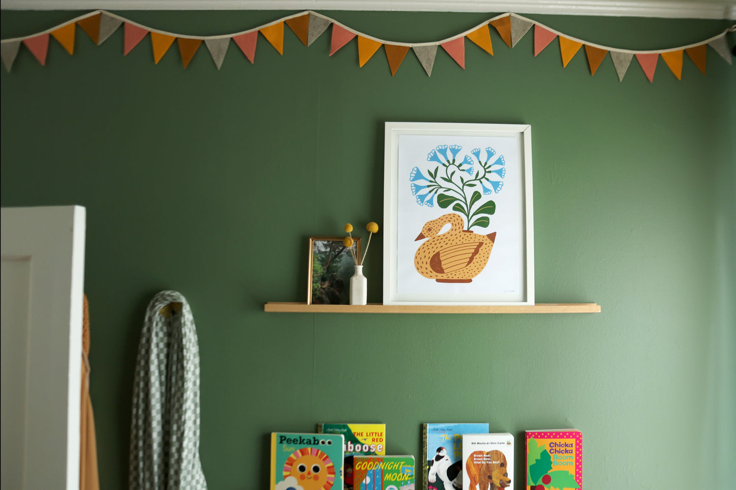 Bluebell Goose - Handmade Print