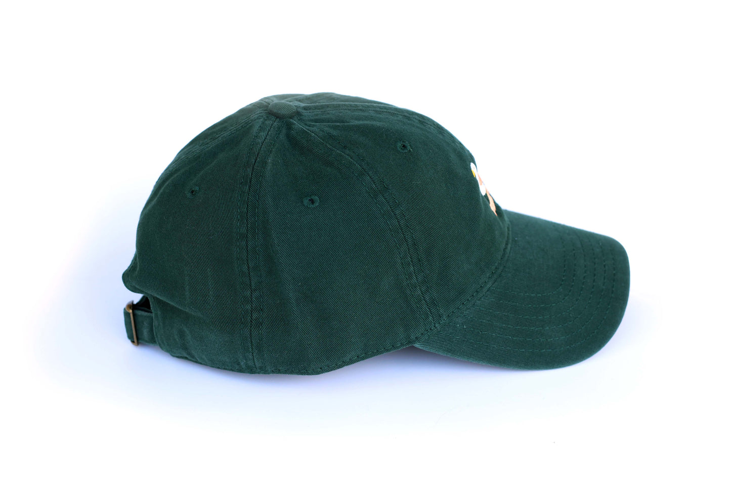 Goose Embroidered Hat - Green