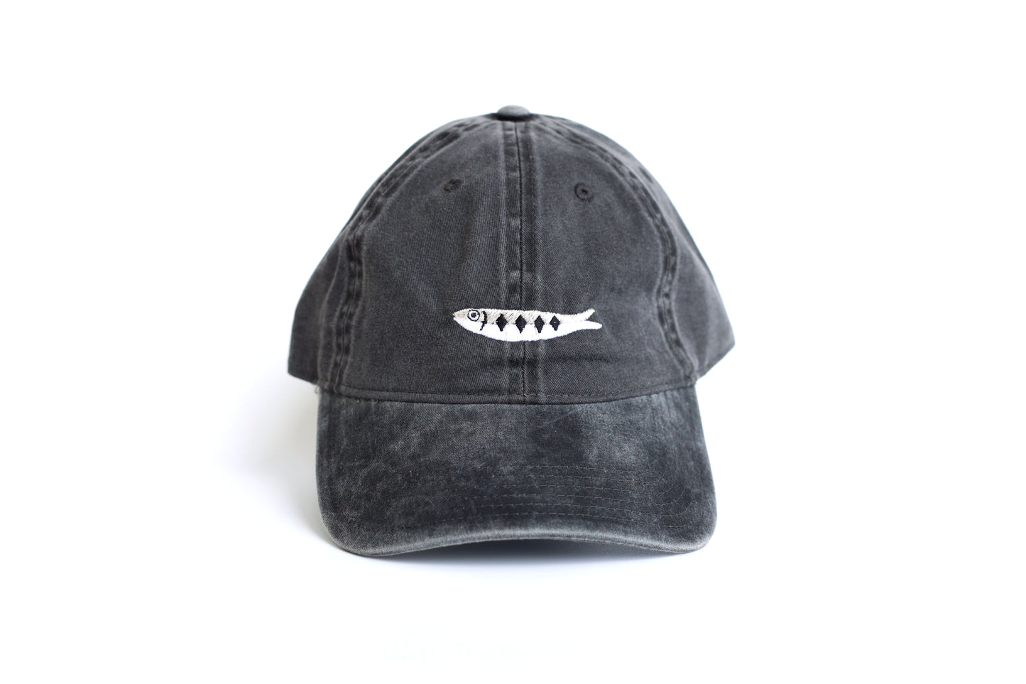 Sardine Embroidered Hat - Vintage Black