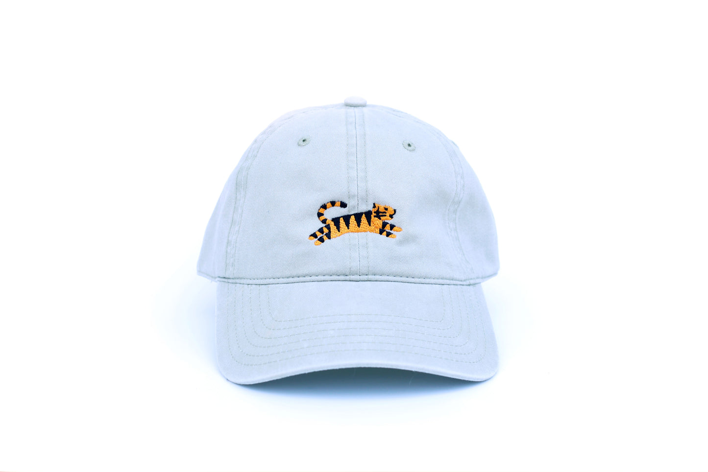 Tiger Embroidered Hat - Stone Gray