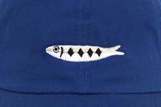 Kids Sardine Embroidered Hat - Blue