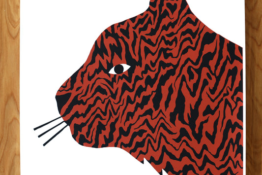 Tiger Dreams - Handmade Print