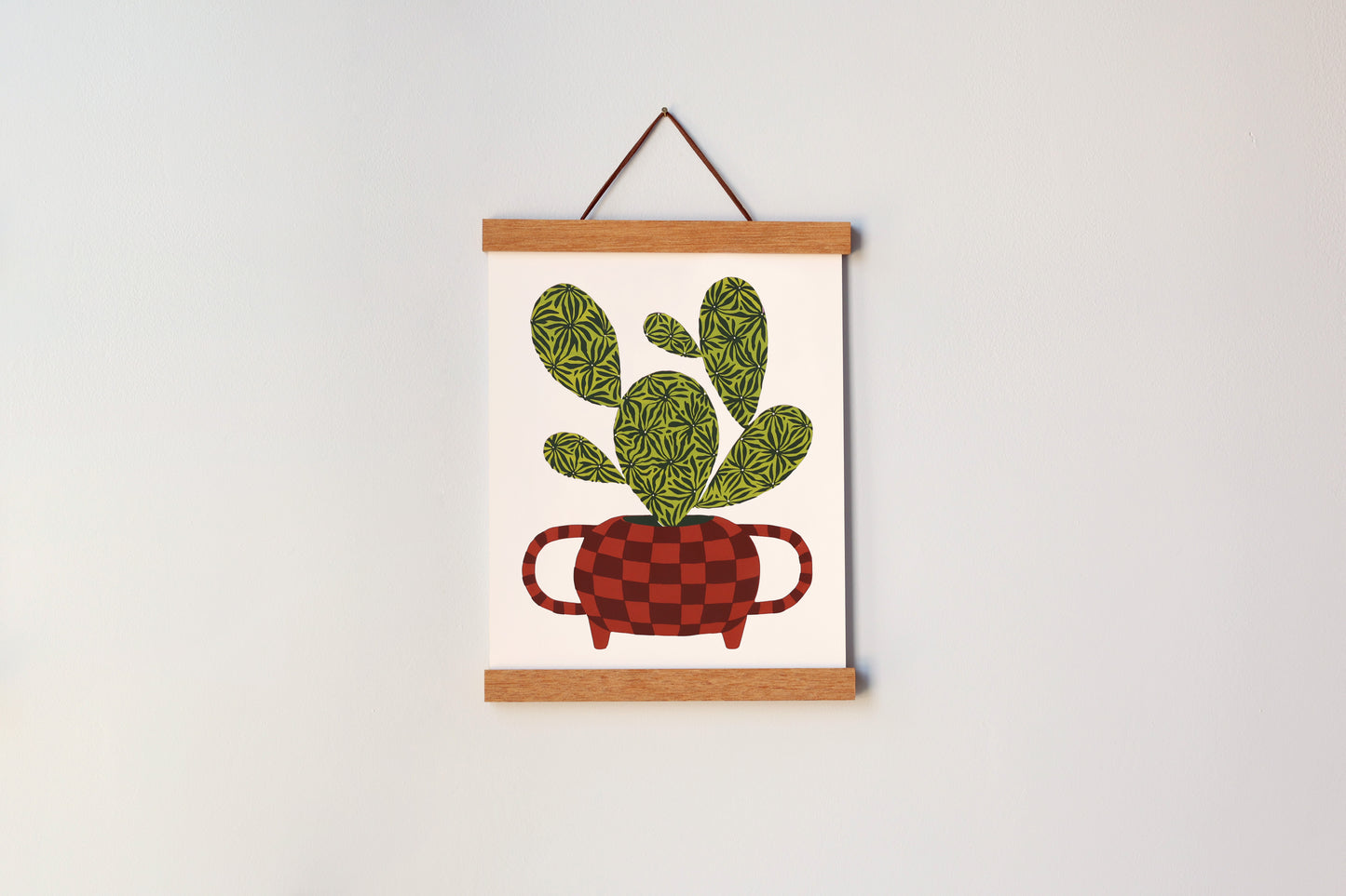 Prickly Pear Cactus - Handmade Print