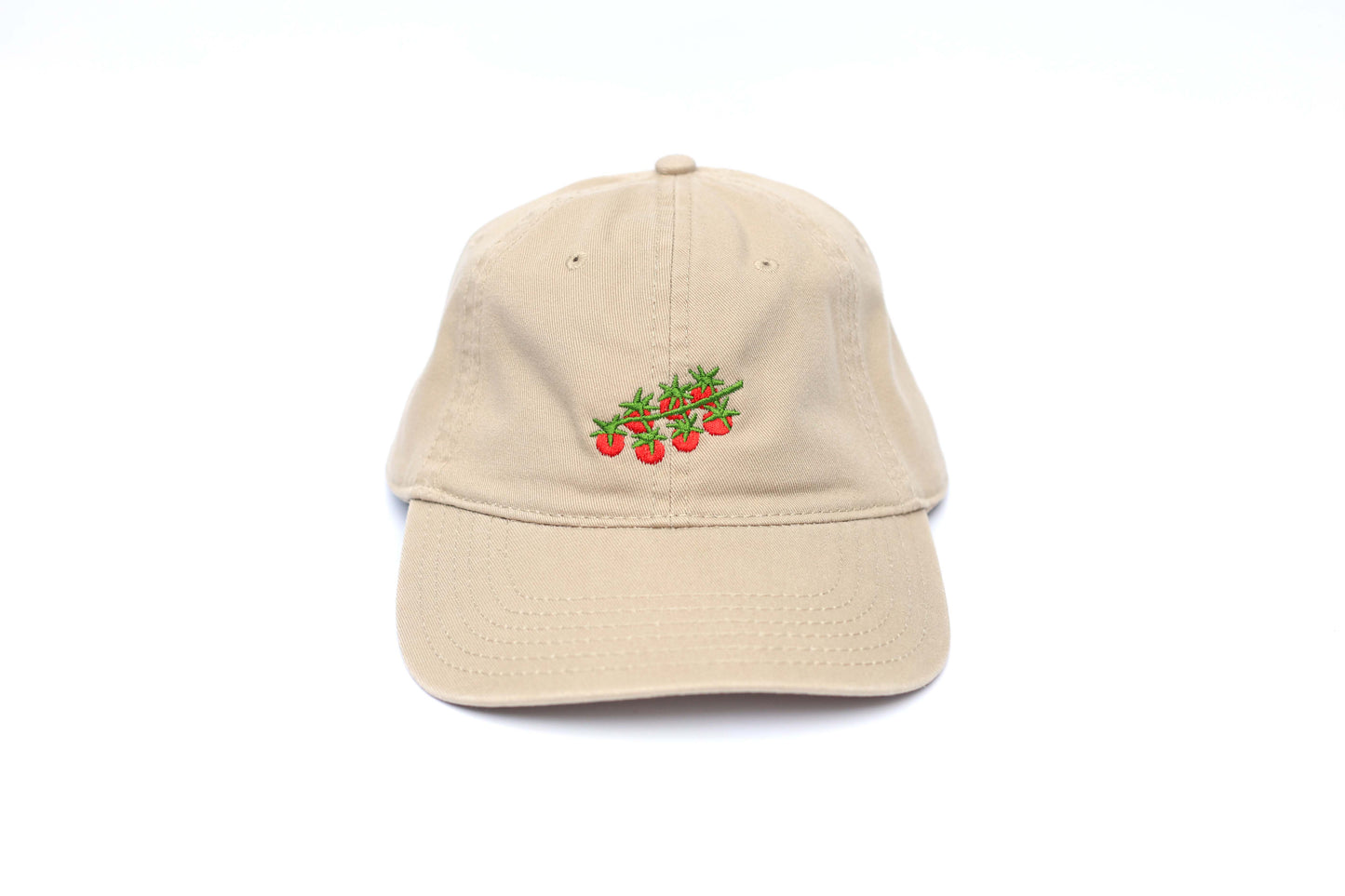 Tomato Embroidered Hat - Tan