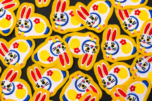 Paper Rabbit (Tama Usagi Hariko) - Embroidered Patch