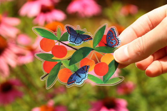 Butterfly Sticker (Transparent)