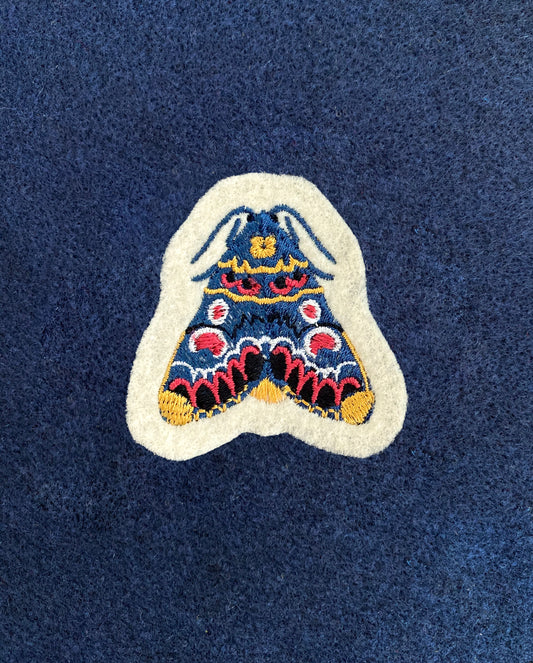 Indian Lily Moth - Embroidered Patch