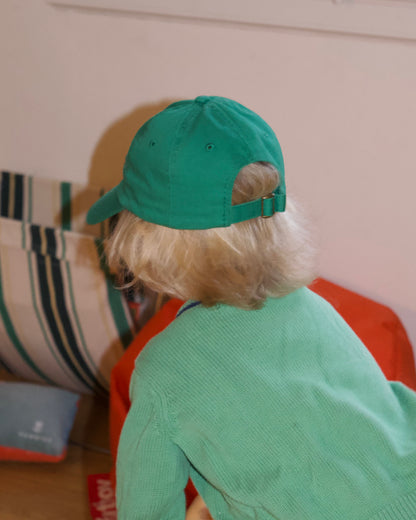 Kids Tiger Embroidered Hat - Blue