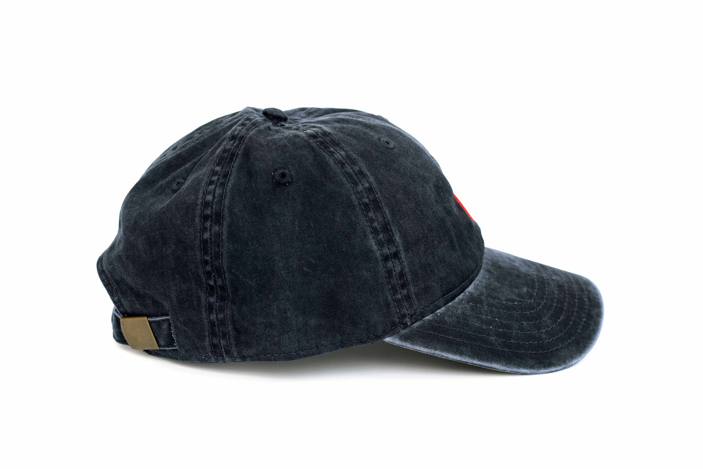 Apple Embroidered Hat - Vintage Gray