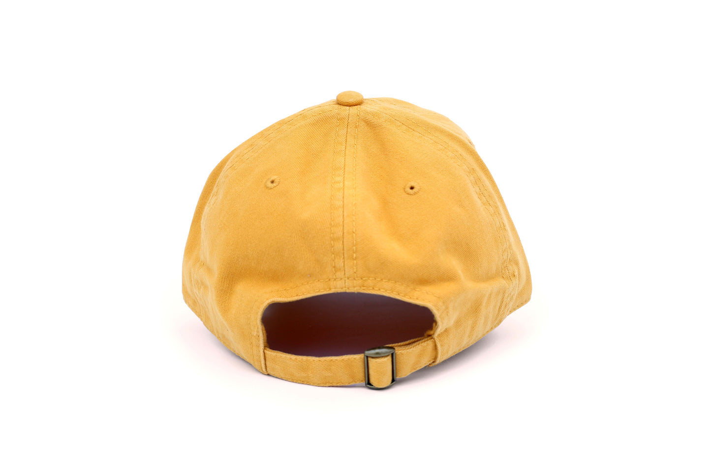 Apple Embroidered Hat - Mustard