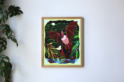 Big-Eared Bat Giclée Print