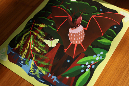 Big-Eared Bat Giclée Print