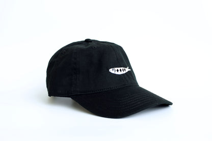 Sardine Embroidered Hat - Black