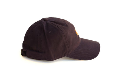 Pumpkin Embroidered Hat - Brown