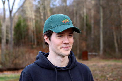 Tomato Embroidered Hat - Vintage Green