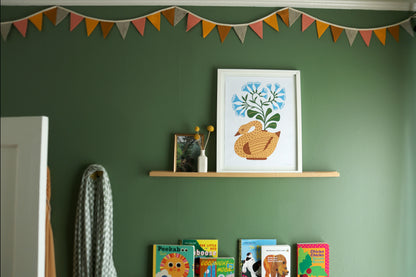 Bluebell Goose - Handmade Print