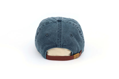 Kids Apple Embroidered Hat - Vintage Denim