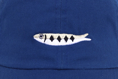 Kids Sardine Embroidered Hat - Blue