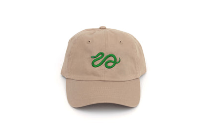 Kids Snake Embroidered Hat - Tan