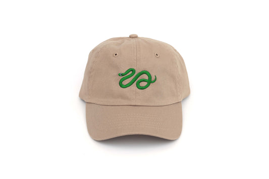 Kids Snake Embroidered Hat - Tan