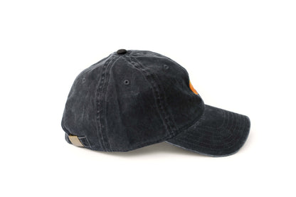 Pumpkin Embroidered Hat - Vintage Black