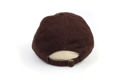 Snail Embroidered Hat - Brown