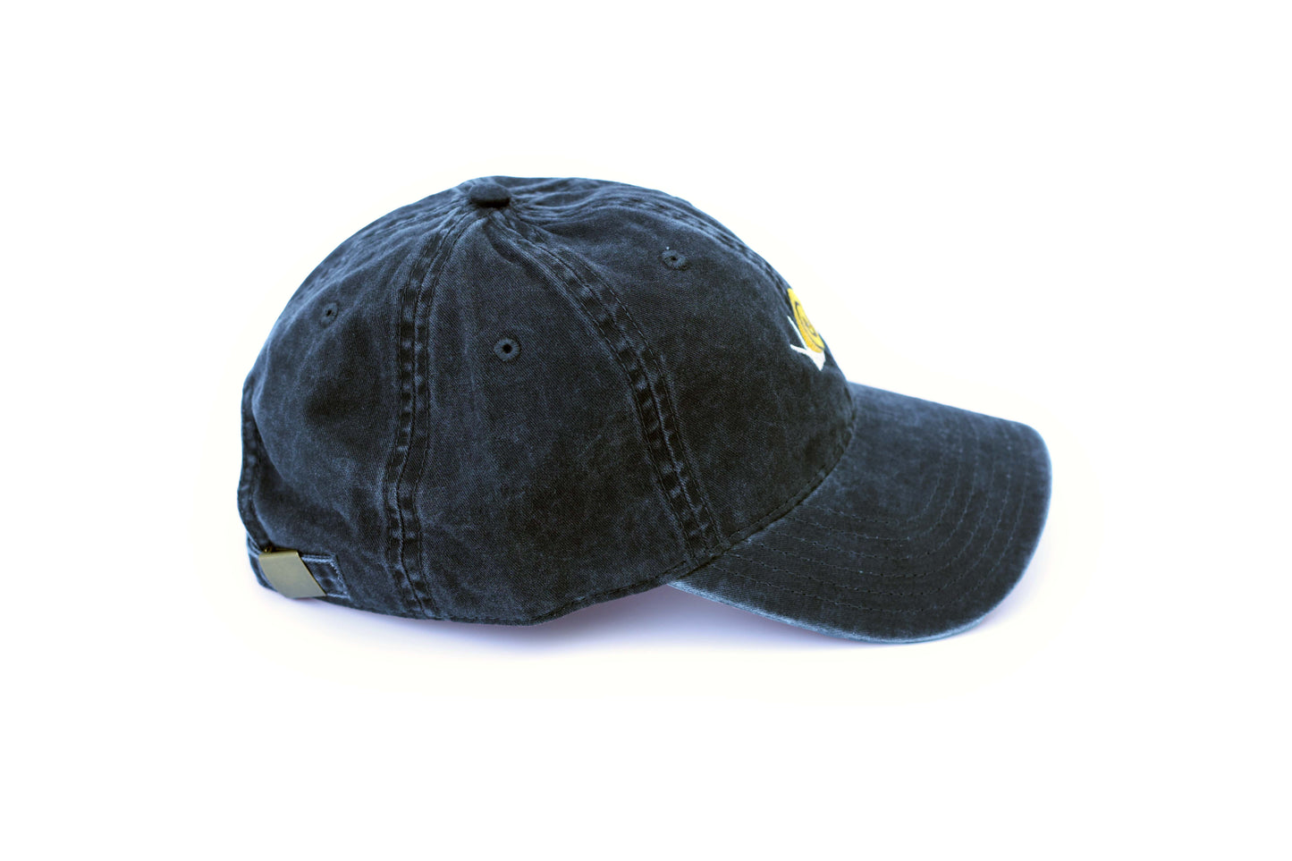 Snail Embroidered Hat - Vintage Black