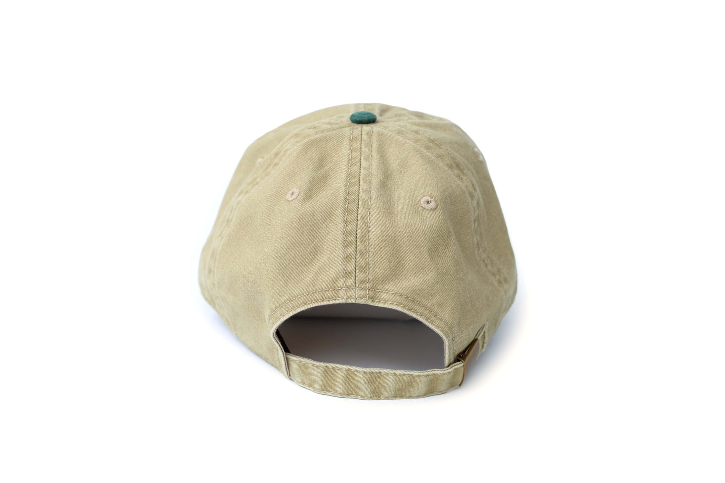 Snake Embroidered Hat - Vintage Tan & Green