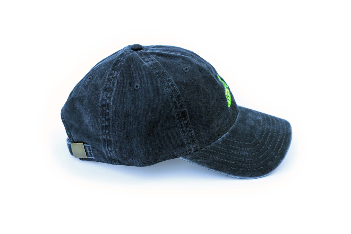 Sugar Snap Pea Embroidered Hat - Vintage Black