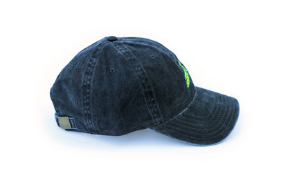 Sugar Snap Pea Embroidered Hat - Vintage Black