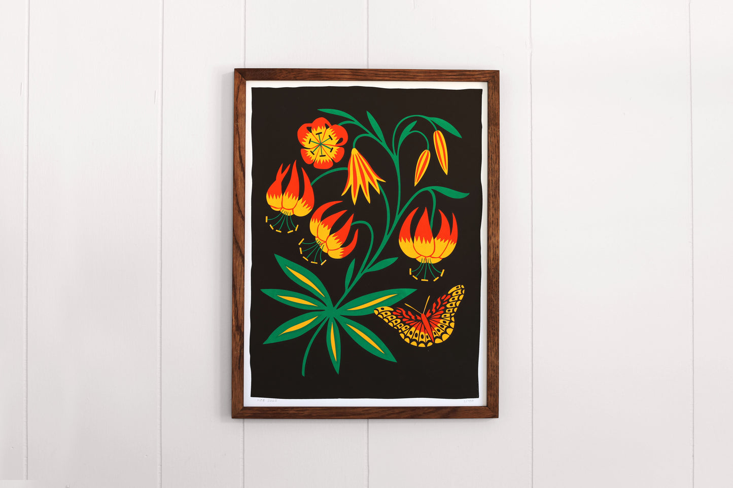 Turks-Cap Lily- Handmade Print