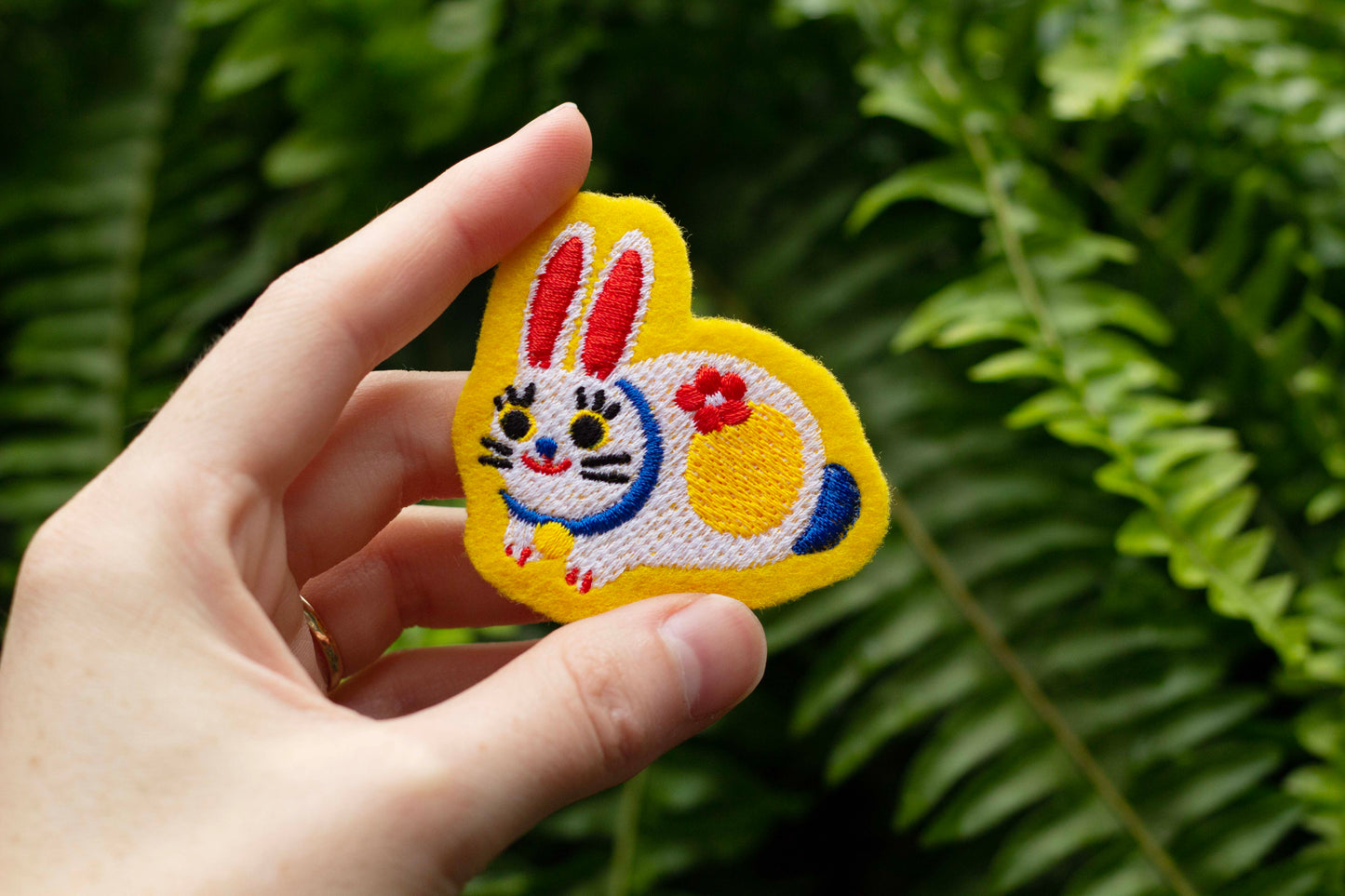 Paper Rabbit (Tama Usagi Hariko) - Embroidered Patch