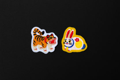 Paper Rabbit (Tama Usagi Hariko) - Embroidered Patch