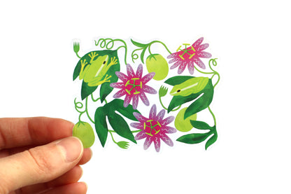 Treefrog Sticker (Transparent)