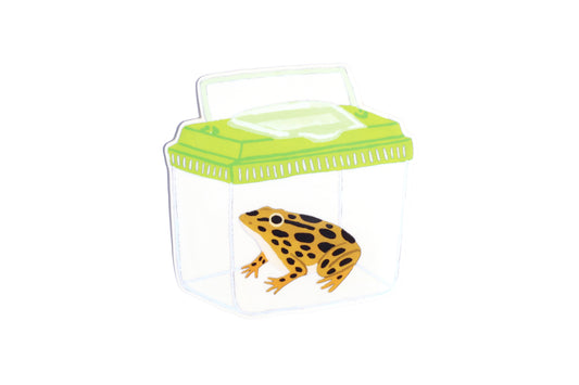 Leopard Frog Sticker (Transparent)