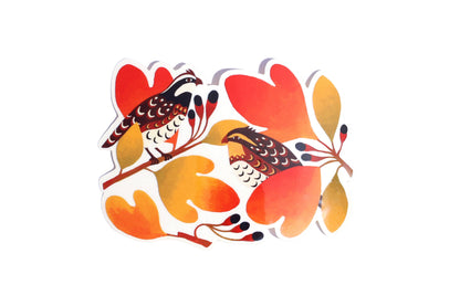 Bobwhite Quail Sticker (Transparent)